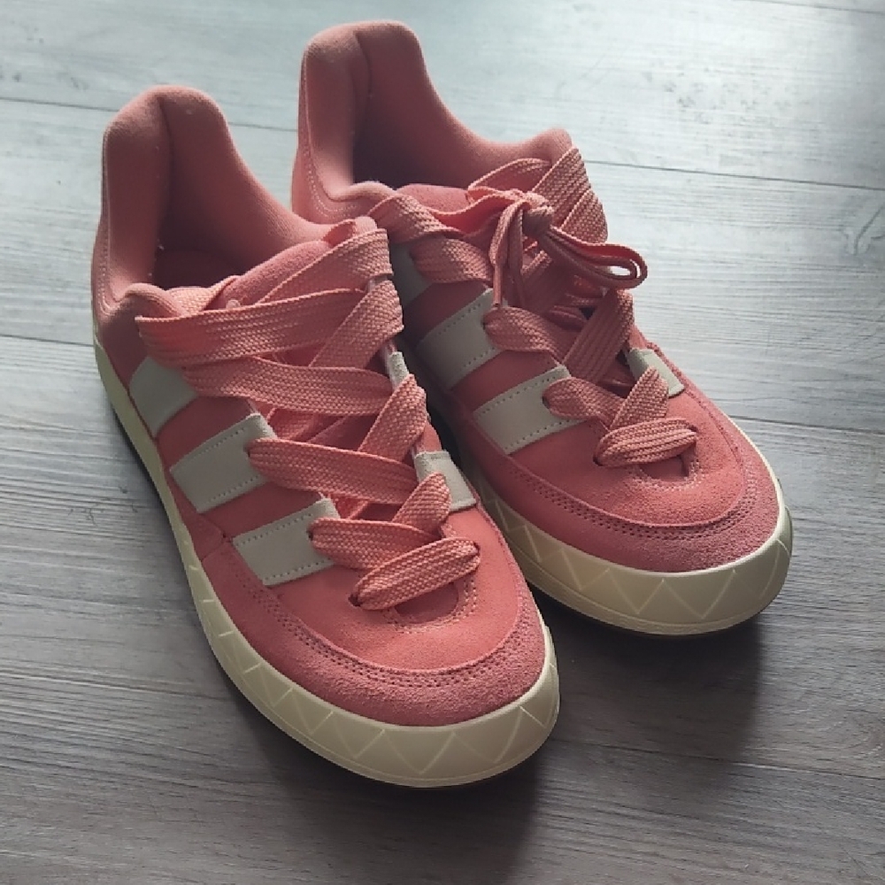 adidas Coral and White Women's Sneakers